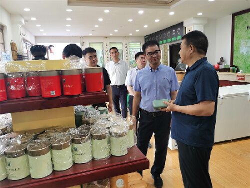 2023年7月13日，中國郵政集團公司河南省分公司夏總一行蒞臨廣義茶印象園參觀指導，給予我司發展高度評價